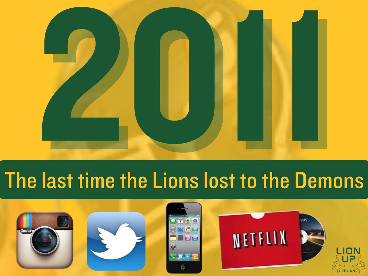 LionUpLeBlanc's tweet image. The last time @NSUDemonsFB beat @LionUpFootball:
 • iPhones still had home buttons • Netflix mailed DVDs • Instagram had just launched • TikTok didn’t exist

It’s been 14 years, and the streak isn’t slowing down.
 #LionUp #SLUvsNSU #HomecomingWeek