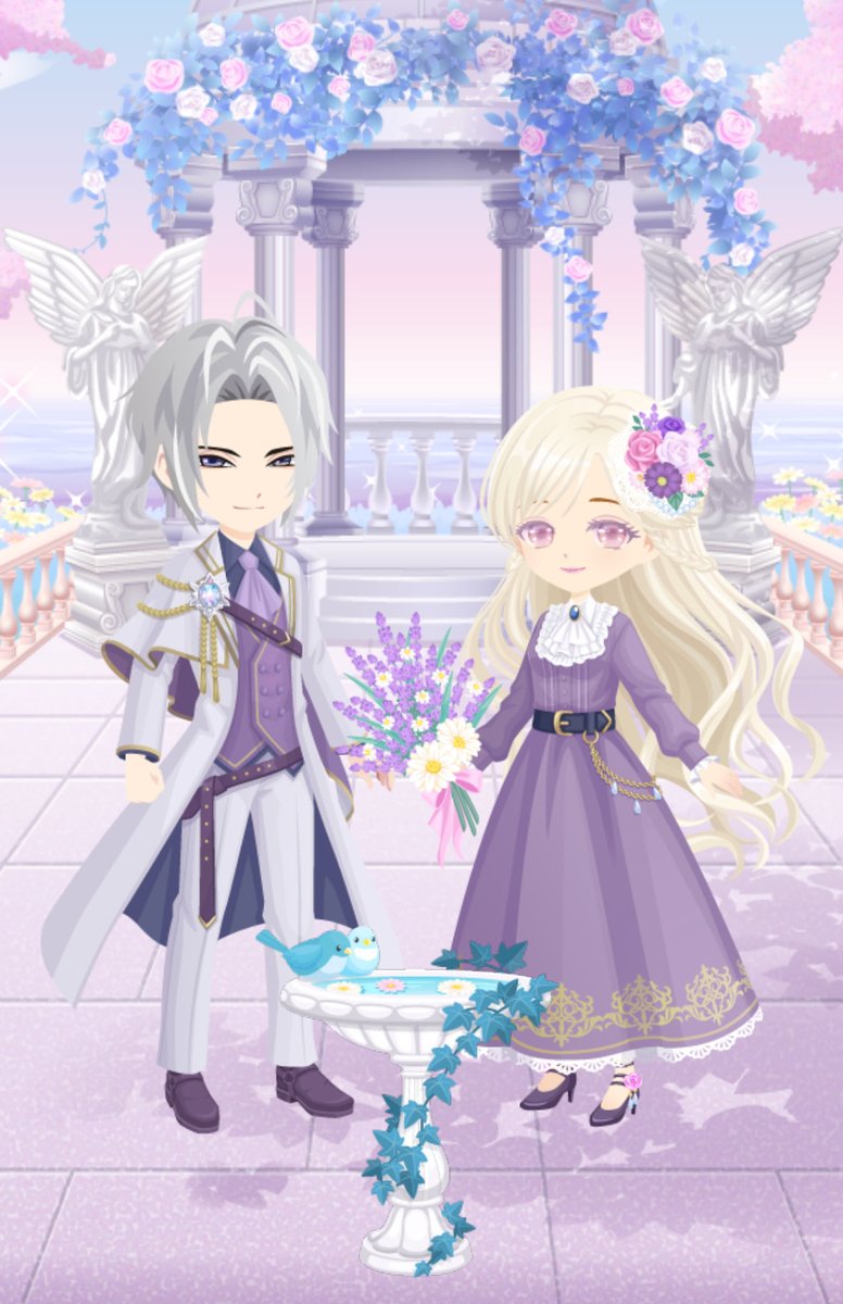紫増えちゃったね꒰ ྀི ∩⸝⸝∩ ꒱💜
姫アバがもってるお花、兼続さんが姫ちゃんの腕縛ってるスチルの花束と似てるから┣¨‡┣¨‡しちゃう…ᐡ⸝⸝&gt; ·̫ &lt;⸝⸝ᐡ🪄