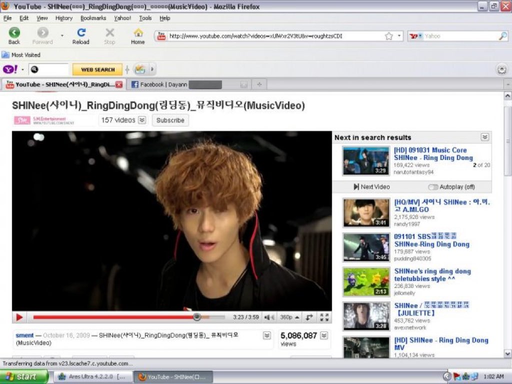 jonghyyun's tweet image. 16 years ago ring ding dong was released and i found these screenshots i had from early 2010