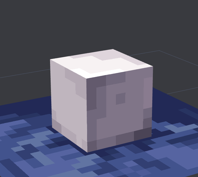 a cube
#Blockbench #Minecraft #pixelart