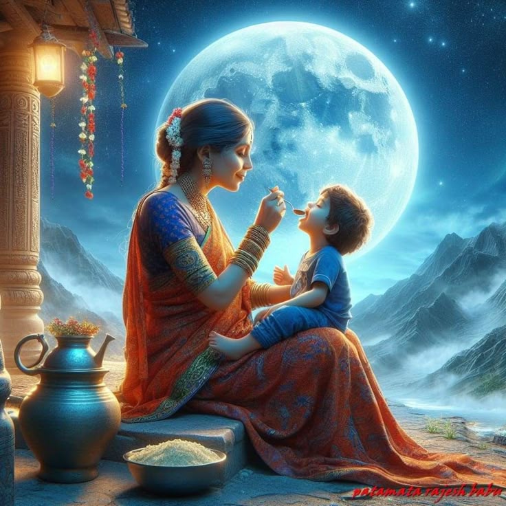 माँ वो है जो खुद भूखी रहकर भी ये पूछती है — “बेटा, और रोटी दूँ?” 🌸 
मां ❤️