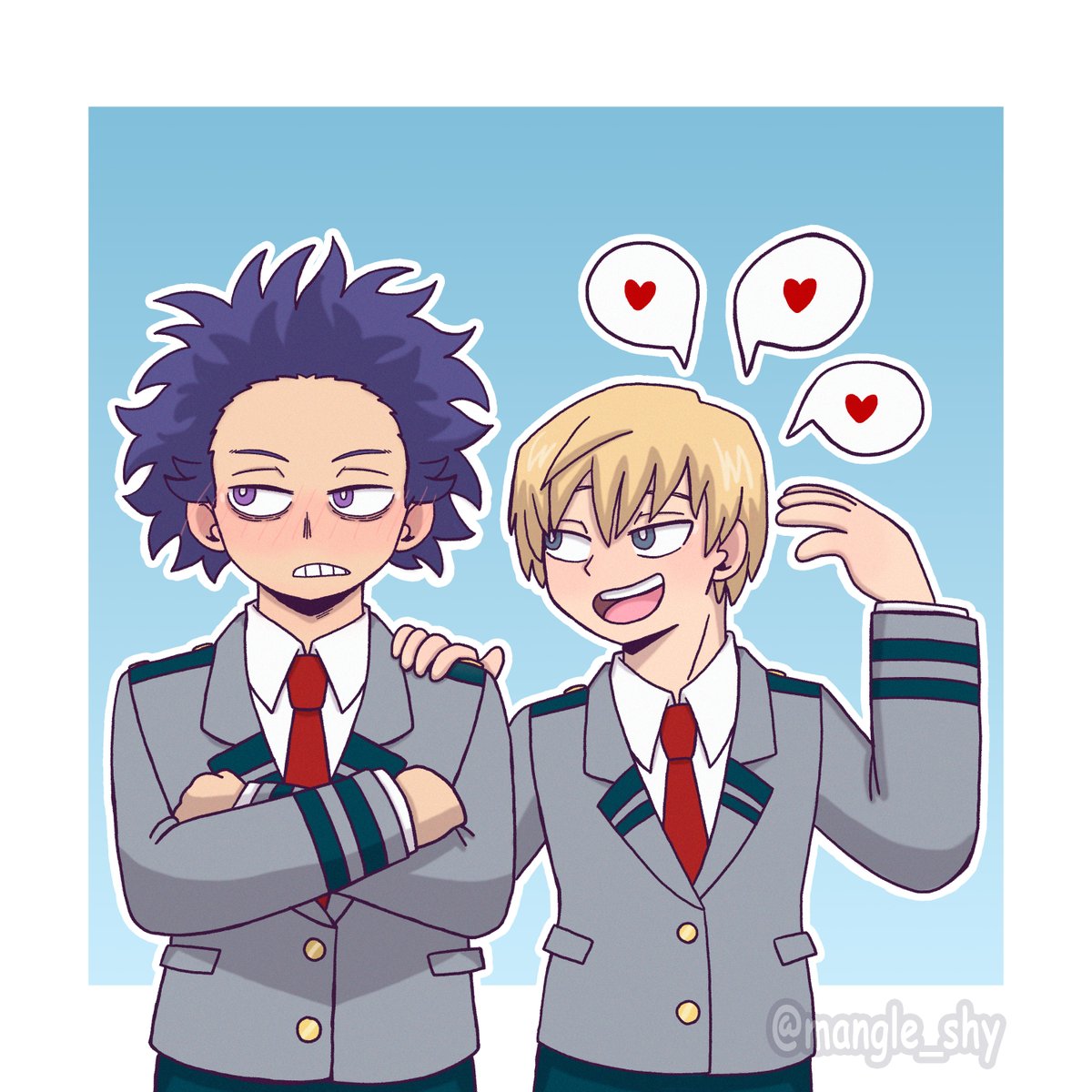 mangle_shy's tweet photo. Day 02: flirting 💕✨
This mini comic has two other parts, but due to time constraints, I'm only going to post the first part for now!
#monoshin #MonoShinEvents https://t.co/tWbvqP02UK