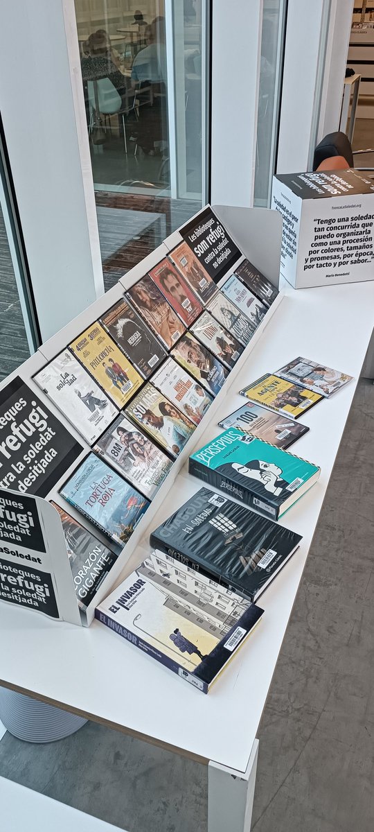bibliotequeSBOI's tweet photo. Les @bibliotequesXBM som refugi contra la soledat no desitjada i ens adherim a la campanya de sensibilització que @solidaritatSJD fa aquesta setmana.
Trobareu un recull de recomanacions a la #biblioJRB i a
https://t.co/TTQ90KEQuo
#TrencaLaSoledat #SantBoi #QueFemALesBiblios https://t.co/TkPkzrMGu6
