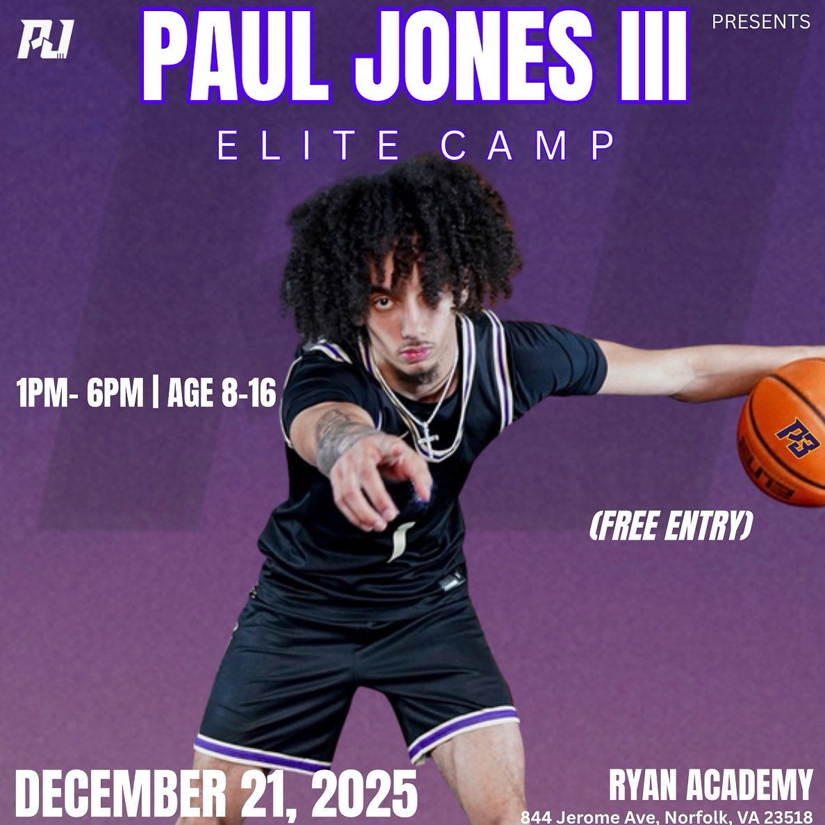 pj3foundation's tweet photo. P3 IS BACKK HOME 🌟

We are proud to announce the first annual Paul Jones Elite Camp!! We need the 757 to come out to celebrate the game of basketball &amp; compete at a high level‼️

Free Registration 🗣️ https://t.co/RQ9LgCnLqh