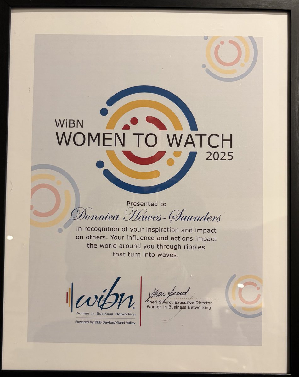 ✨ Continuously grateful.

Honored to be recognized by <a href="/WiBNDayton/">WiBN</a> as one of the 2025 Women to Watch.

Congrats to my fellow honorees &amp; thank you WiBN for celebrating women who lead, innovate &amp; lift others 💛

#WiBNGala #WomenToWatch