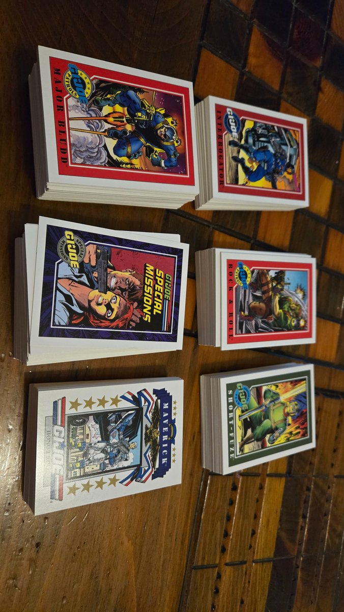 CardsSubjectTC's tweet photo. Do I have any G. I. JOE fans? I have these impel 1991 trading cards for anyone interested.

#GIJoe #tradingcards https://t.co/cEnB4qWYRf