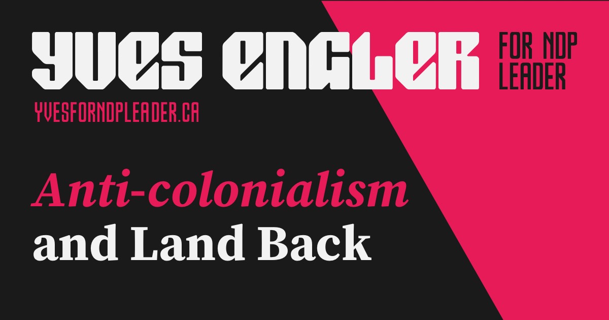 Anticolonialism is the fundamental moral imperative that forms the basis of the international socialist movement. Even working class &amp; oppressed peoples in the settler colonial states of the Global North materially and unjustly benefit from the theft of labour and resources in