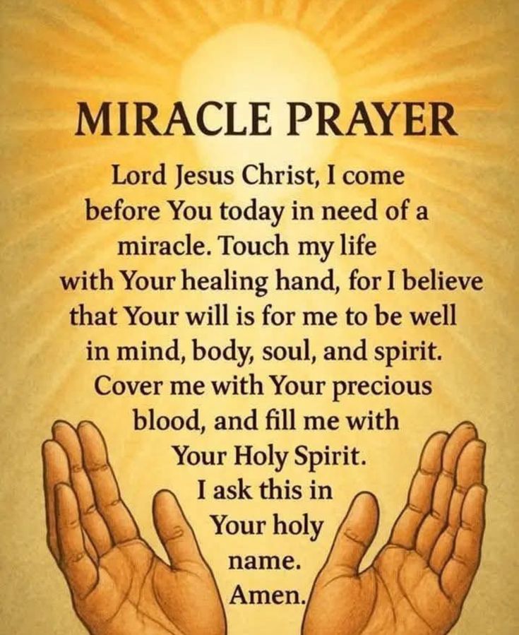 Miracle prayer