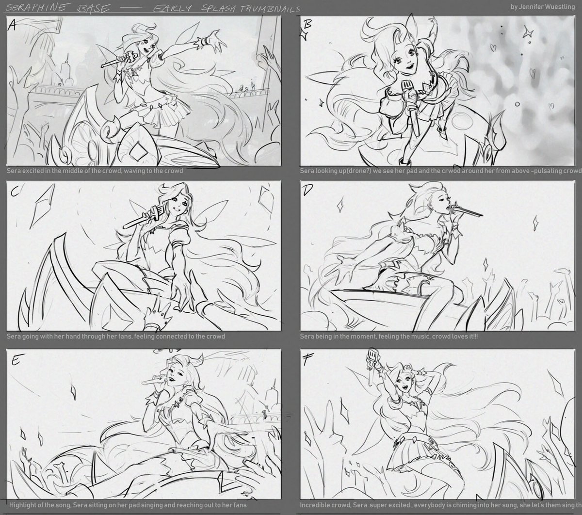 Pegaram a pior?! Seraphine possuia 6 alternativas para serem sua spalsh art, a escolha foi a letra F. Gostam dela? Escolheriam outra? 💖