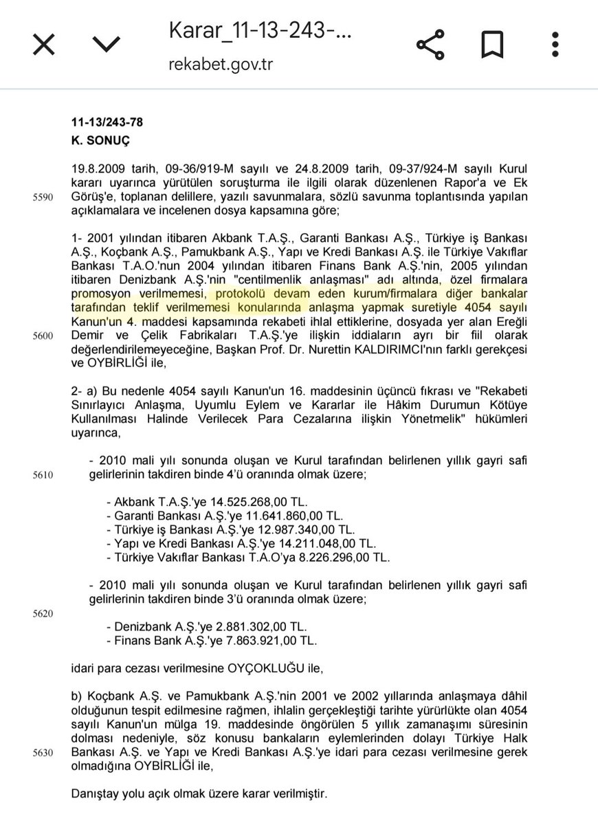 Rekabet Kurumu 2010 yılında maaş promosyonu konusunda aralarında anlaşan bankalara ceza yağdırmıştı.

<a href="/RekabetKurumu/">Rekabet Kurumu</a> 'nu göreve davet ediyoruz.
Kurumlar arası uçurum olan promosyonlar enine boyuna incelensin.

#EGMPromosyonNeOldu #polis