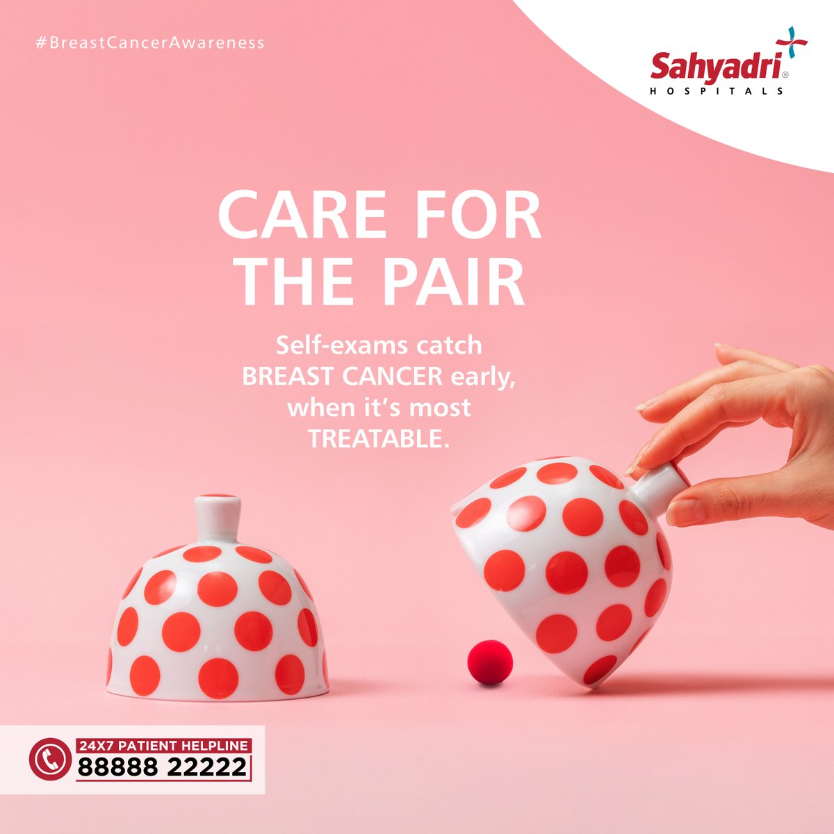 SahyadriCares's tweet image. Spare a moment for your health and schedule a breast screening today to detect issues before they become serious.
Call 88888 22222 to book a check-up with our specialists.
#SahyadriHospitals #BreastCancerAwareness #EarlyDetection #BreastHealth #ClinicalExams #Mammography…