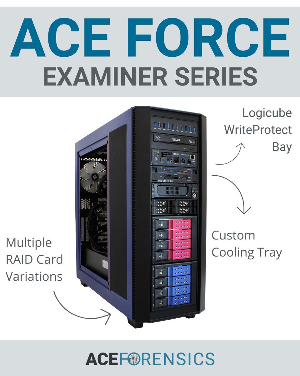 AceForensicsUS's tweet image. Take a closer look at what goes into building a high-performance forensic workstation. Optimized for speed, accuracy, and reliability.

Explore how Ace Forensics systems are engineered for precision.

#DigitalForensics #ForensicWorkstation #TechBreakdown
#AceForensics