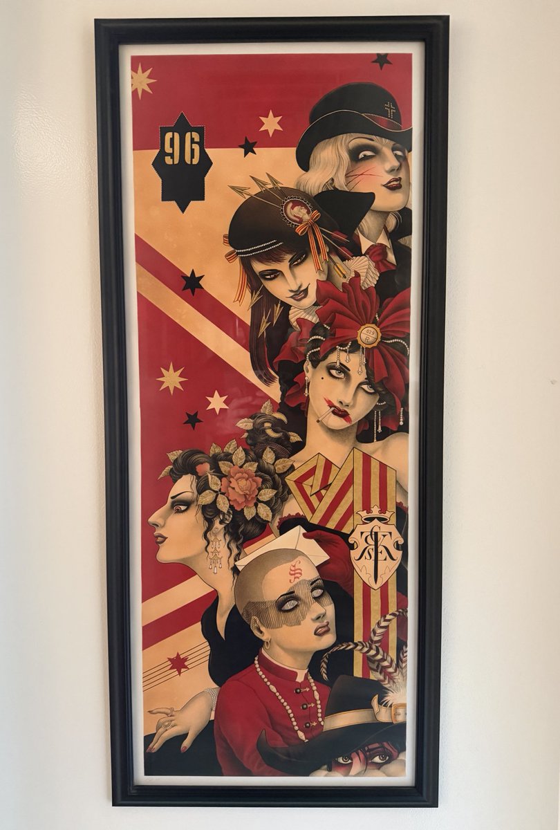 This piece of art in my collection is a limited edition print by the very talented tattoo artist Chris Conn. I would like to get a tattoo done by him one of these days. instagram.com/sekretcity