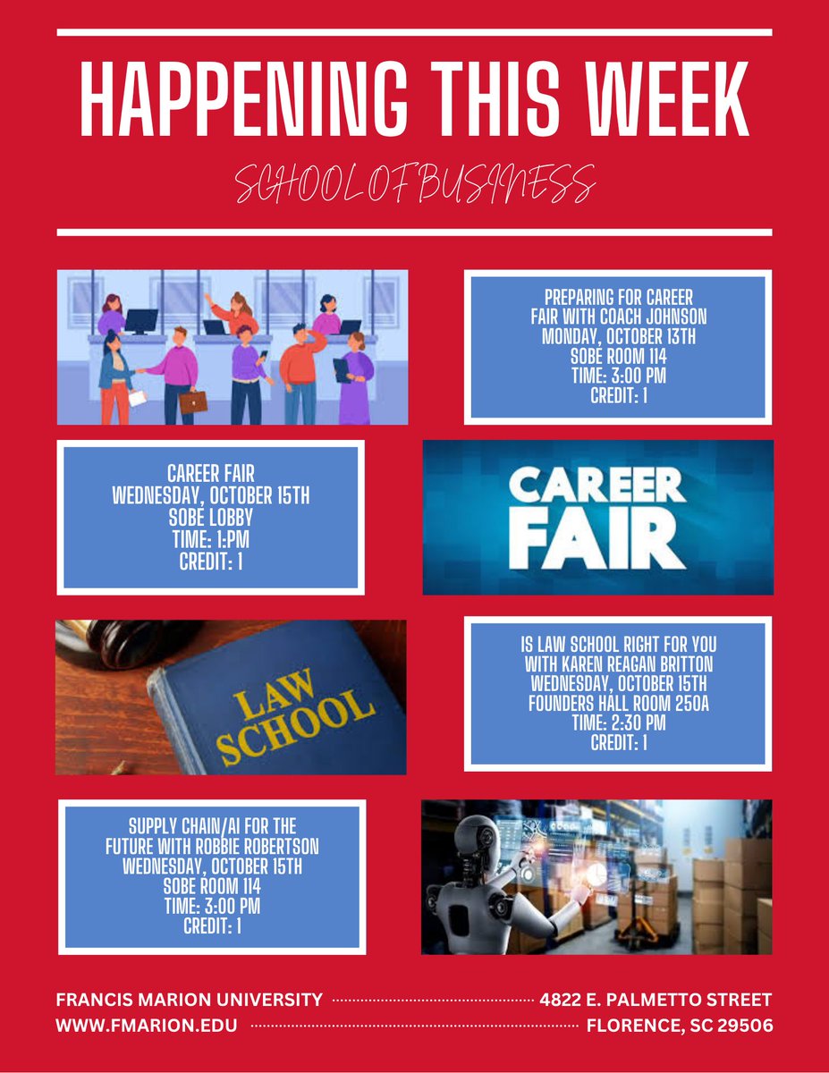 fmubschool's tweet photo. Need Professional Activities credits? We've got four great opportunities for you this week. https://t.co/8HJO9ujIMD