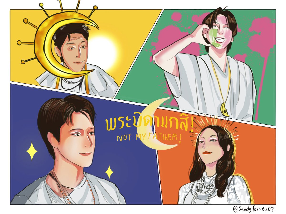 Sandyforsea07's tweet image. พระบิดาแกสิ my artwork recap📿✊