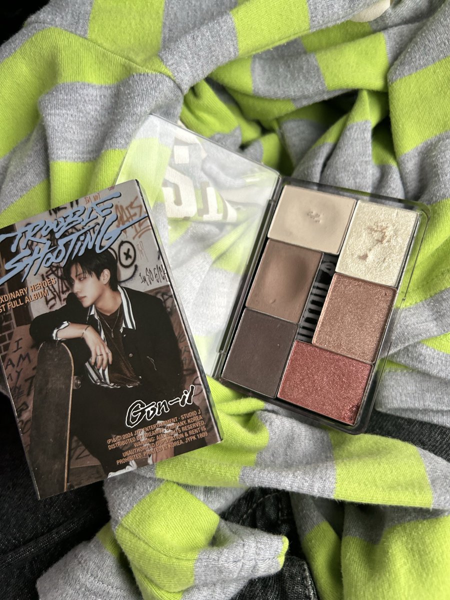 gunil holding my makeup… what a king