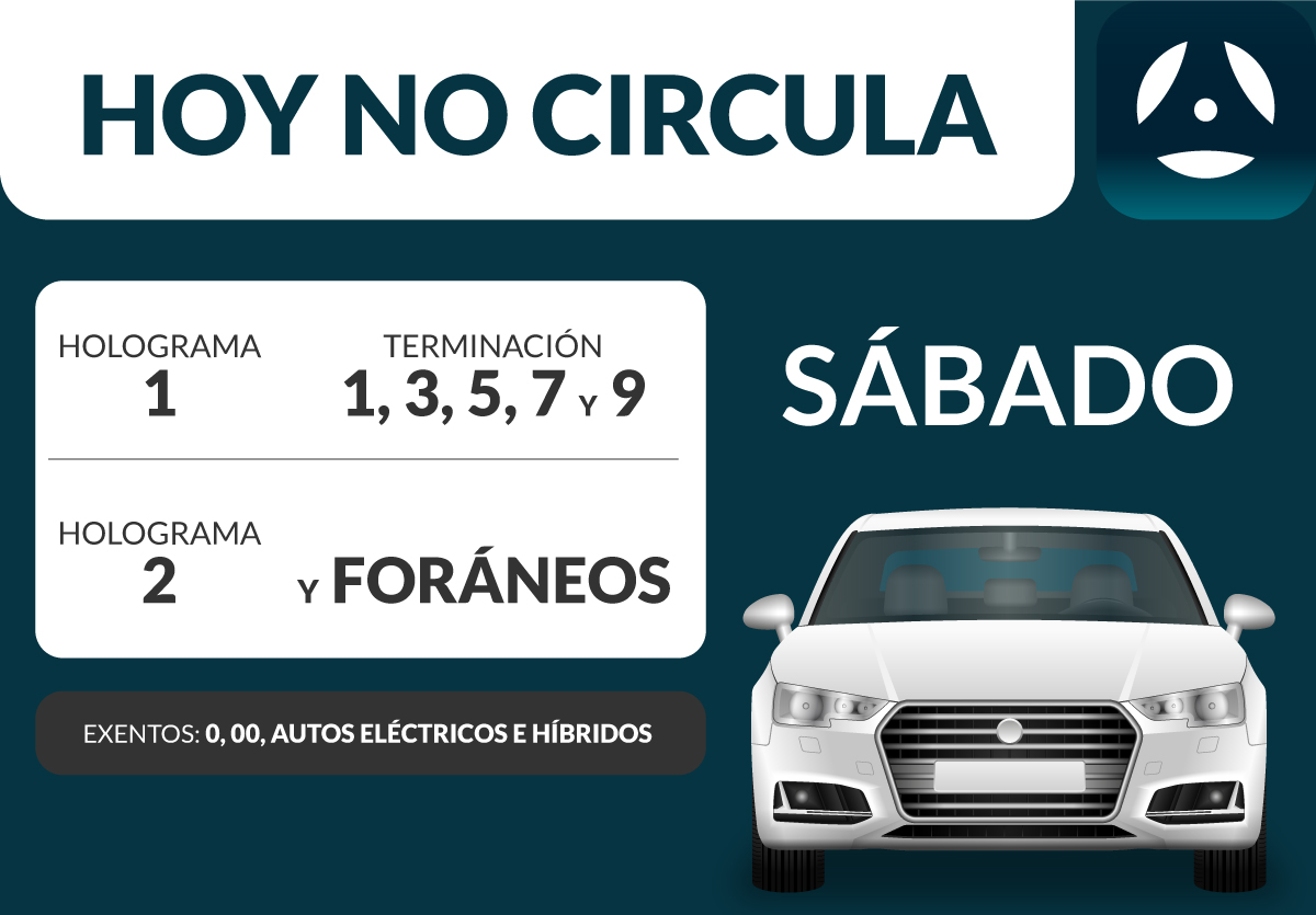 🧙‍♀️ Que tus planes del sábado no se conviertan en un hechizo de tráfico.
Consulta el #HoyNoCircula y evita contratiempos. 🚗💫

onelink.to/zm525k