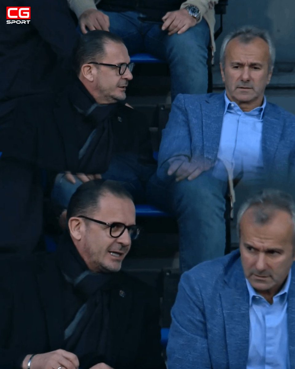 cgsportme's tweet photo. Predrag Peđa Mijatović u društvu predsjednika #FSCG Dejana Savićevića prati prijateljski meč sa Lihtenštajnom pred jako slabo ispunjenim stadionom u Podgorici https://t.co/jcNm63Z5fx