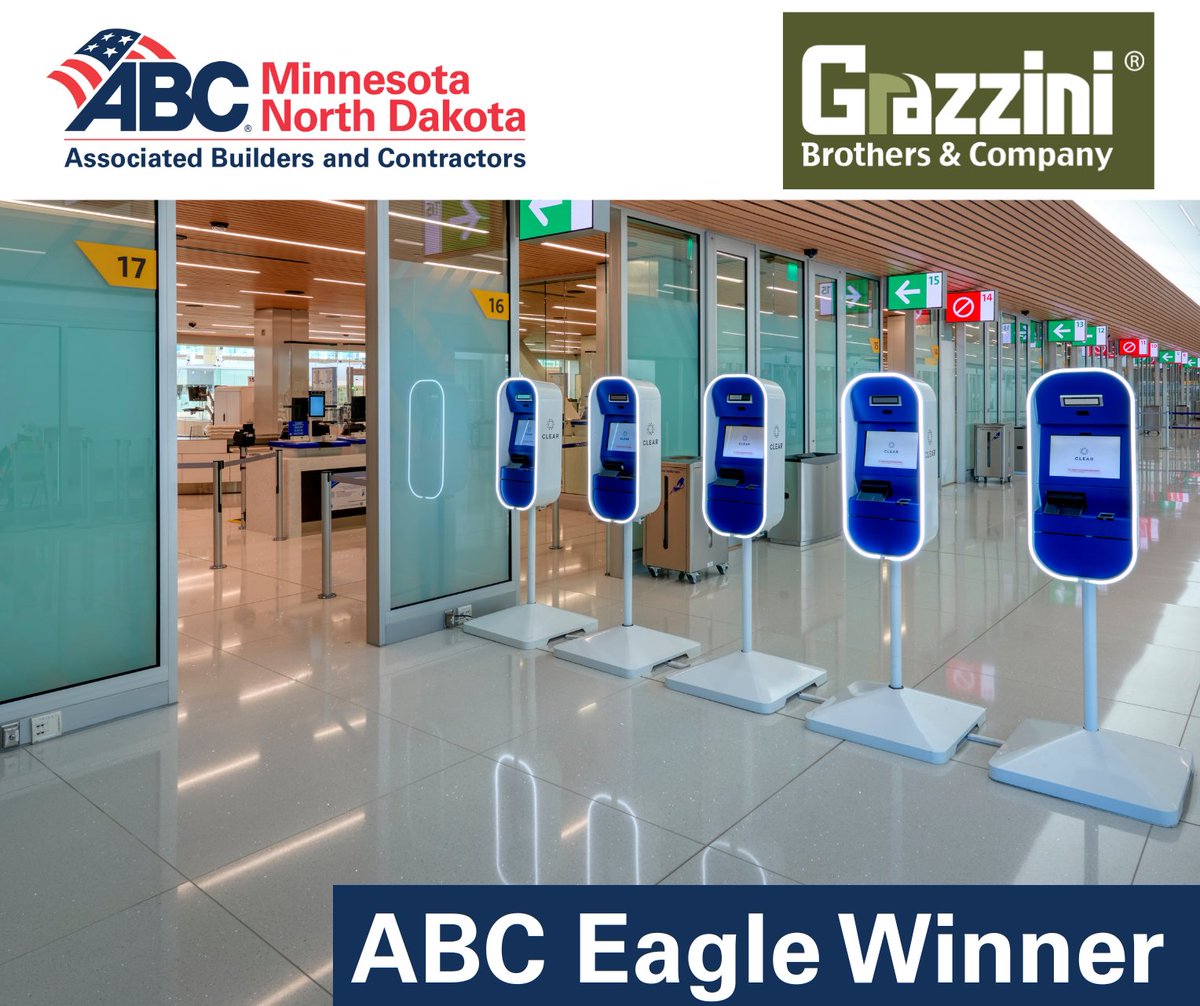 Celebrating Grazzini Brothers &amp; Company for their Eagle Award win in Specialty Contracting for outstanding work at Denver Airport Great Hall! Their craftsmanship shines through despite challenging airport constraints. #ABCMNND #ABCMeritShopProud <a href="/GrazziniBros/">Grazzini Brothers & Co</a>