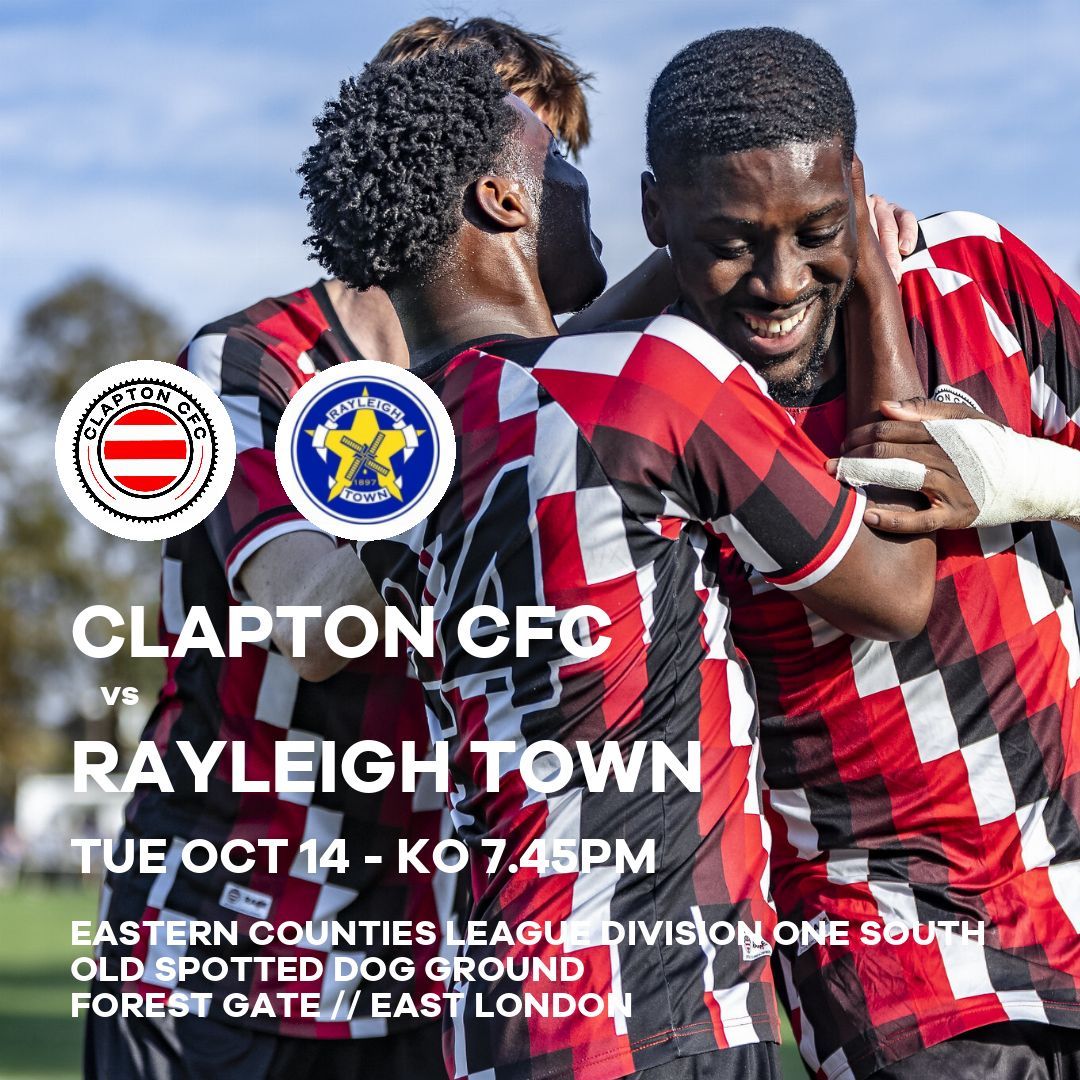 Clapton CFC (@claptoncfc) on Twitter photo β½ Next Men's First Team match β½
The team's last midweek home game of the season
π Old Spotted Dog Ground, E7 9NP
π Forest Gate, Wanstead Park + 5 other stations nearby
ποΈ Β£5 | pay what you can concessions | free U13s
π» Bar & Fusion Food
claptoncfc.co.uk/2025/10/13/matβ¦ β½ Next Men's First Team match β½
The team's last midweek home game of the season
π Old Spotted Dog Ground, E7 9NP
π Forest Gate, Wanstead Park + 5 other stations nearby
ποΈ Β£5 | pay what you can concessions | free U13s
π» Bar & Fusion Food
claptoncfc.co.uk/2025/10/13/matβ¦