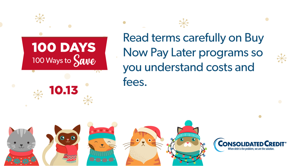 ConsolidatedUS's tweet photo. 🎄#100Days100Ways Personal Finance Tip of the Day
🙌Tag people, like, share for chance to win $100
🎅More tips in our Survival Guide: https://t.co/gFBQX4ntgs

💰#WINMONEY #HolidaySavings #ConsolidatedCredit #DebtSucks ☎️1-844-450-1789 https://t.co/r3beks7eVF