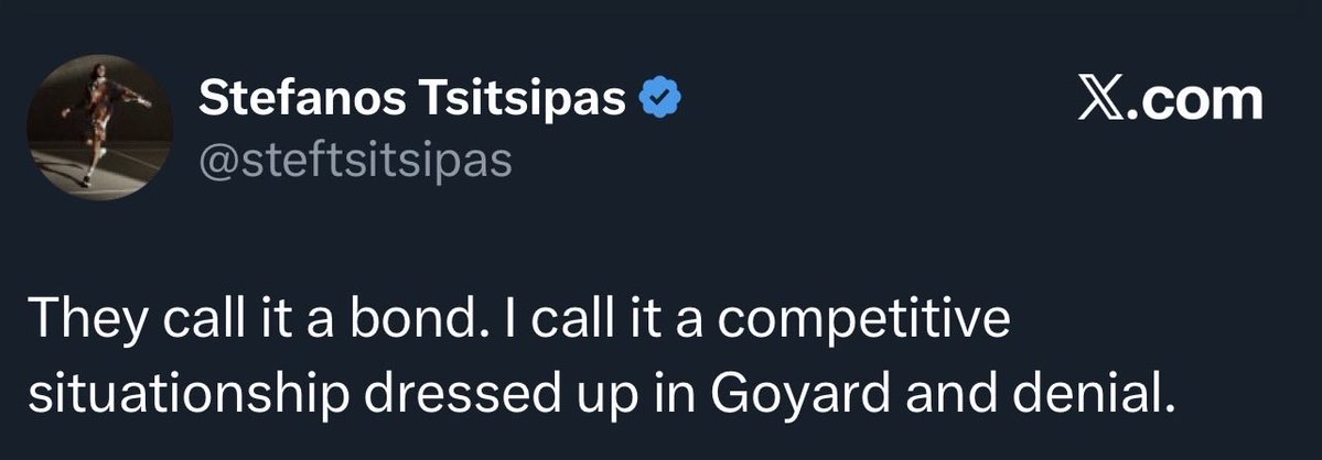 I didn’t wanna be mean to Tsitsipas cause people are already on him in the replies but it’s so hard to defend this guy when he constantly posts stuff like this lol