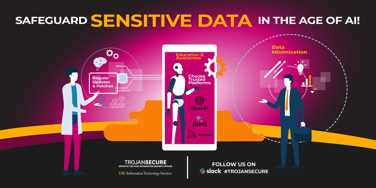 Think before you share! Protect your sensitive data from AI:
🛡️ Data breaches &amp; misuse
🔐 Loss of privacy
🕵️ Identity theft risks
🎯 Data profiling &amp; ad targeting
⚠️ Limited control once shared
Your info is valuable — don’t give it away carelessly. #Privacy #AI