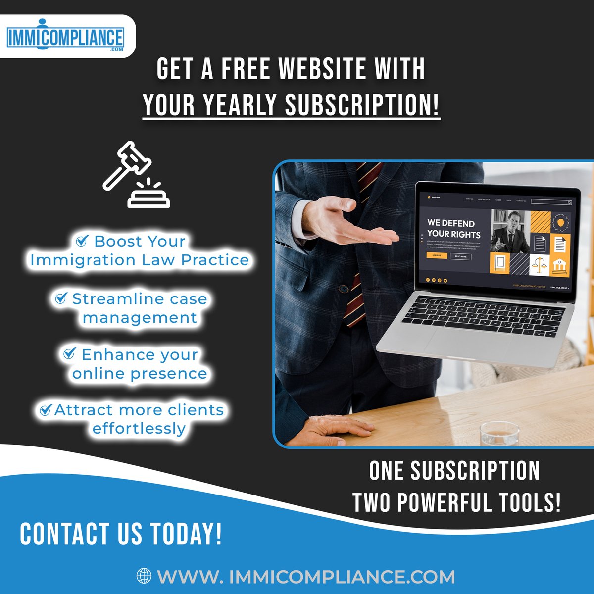 immicompliance's tweet image. 🚀 Get a FREE website with a yearly subscription to our immigration software!

✅ Build trust
✅ Manage smarter
✅ Grow faster

🔥 Limited-time offer — don’t miss out.
#immicompliance #LegalTech #ImmigrationSoftware #ImmiCompliance #FreeOffer