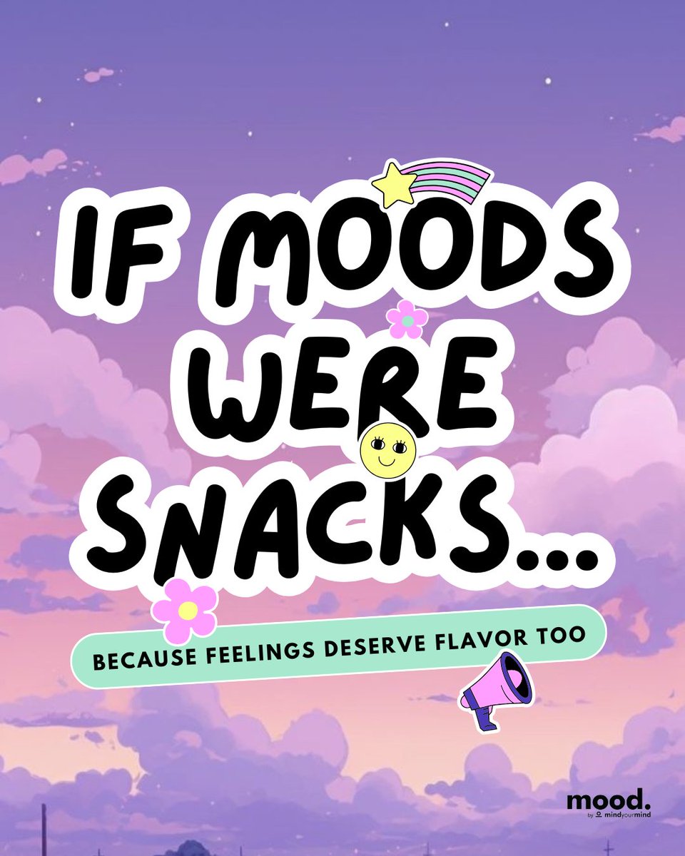 mindyourmind_ca's tweet image. If your feelings had a flavour, what would today taste like? 👀
Whatever your vibe, track it, feel it, own it. 💫

💭 Snacks show the vibe. mood. app shows the pattern.
📲 Download or update the app for free!

#moodApp #mindyourmind #TrackYourVibe #YouthWellness
