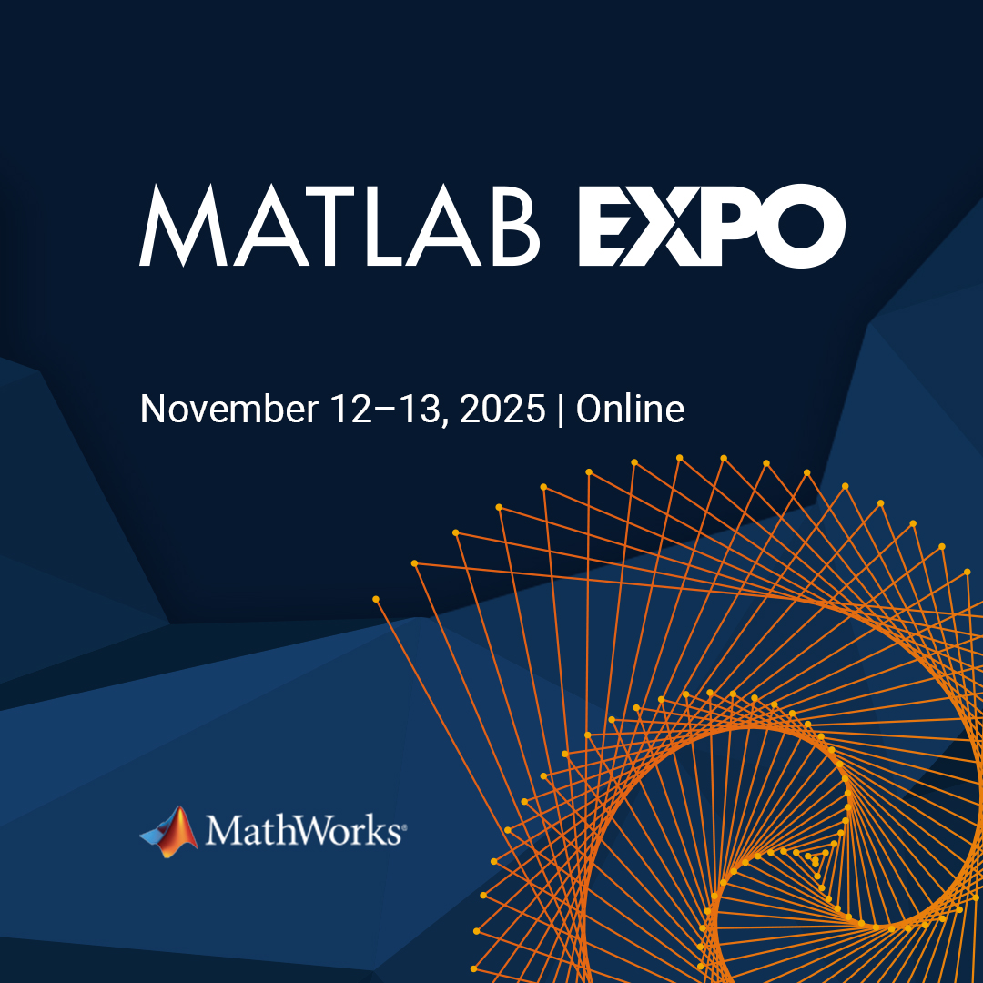 MathWorks's tweet image. Curious about what’s new in engineering and science with @MATLAB and Simulink?
MATLAB EXPO is a chance to hear directly from MathWorks and industry experts about recent updates and practical tools you can use right away.
Check it out 👉 spr.ly/6013Ax5Rt #MATLABEXPO