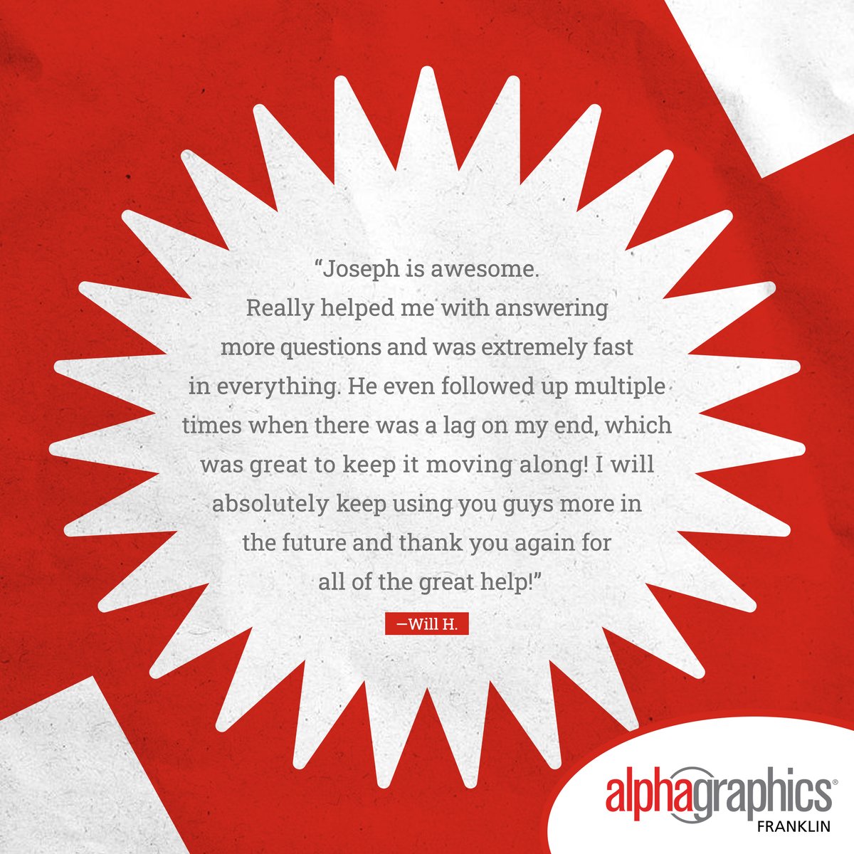 AGFranklin's tweet image. A great partner doesn’t just print—they guide, answer, and deliver. 

Our expert team is here to make every print project simple and stress-free.

#AlphaGraphics #AlphaGraphicsFranklin #PrintingServices #PrintShop #ProfessionalPrinting #CustomerExperience #ReliableService #Print