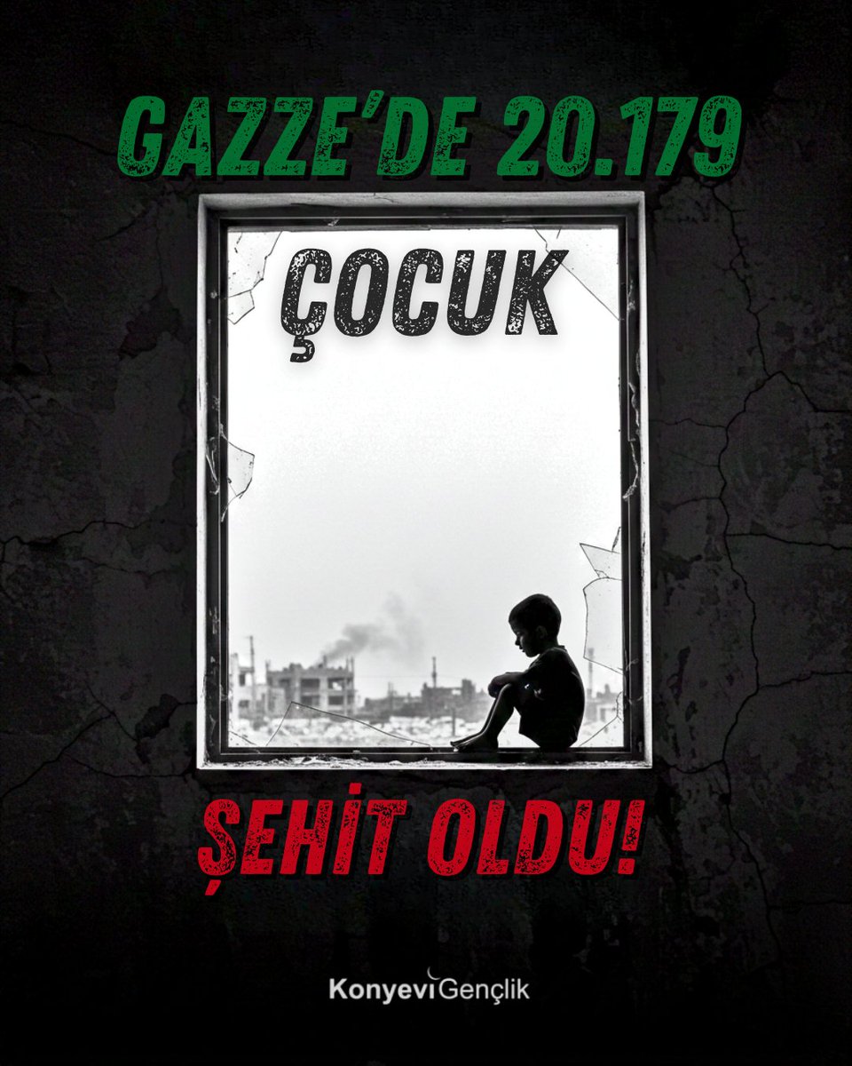 Gazze’de 20 binden fazla çocuk şehit oldu!