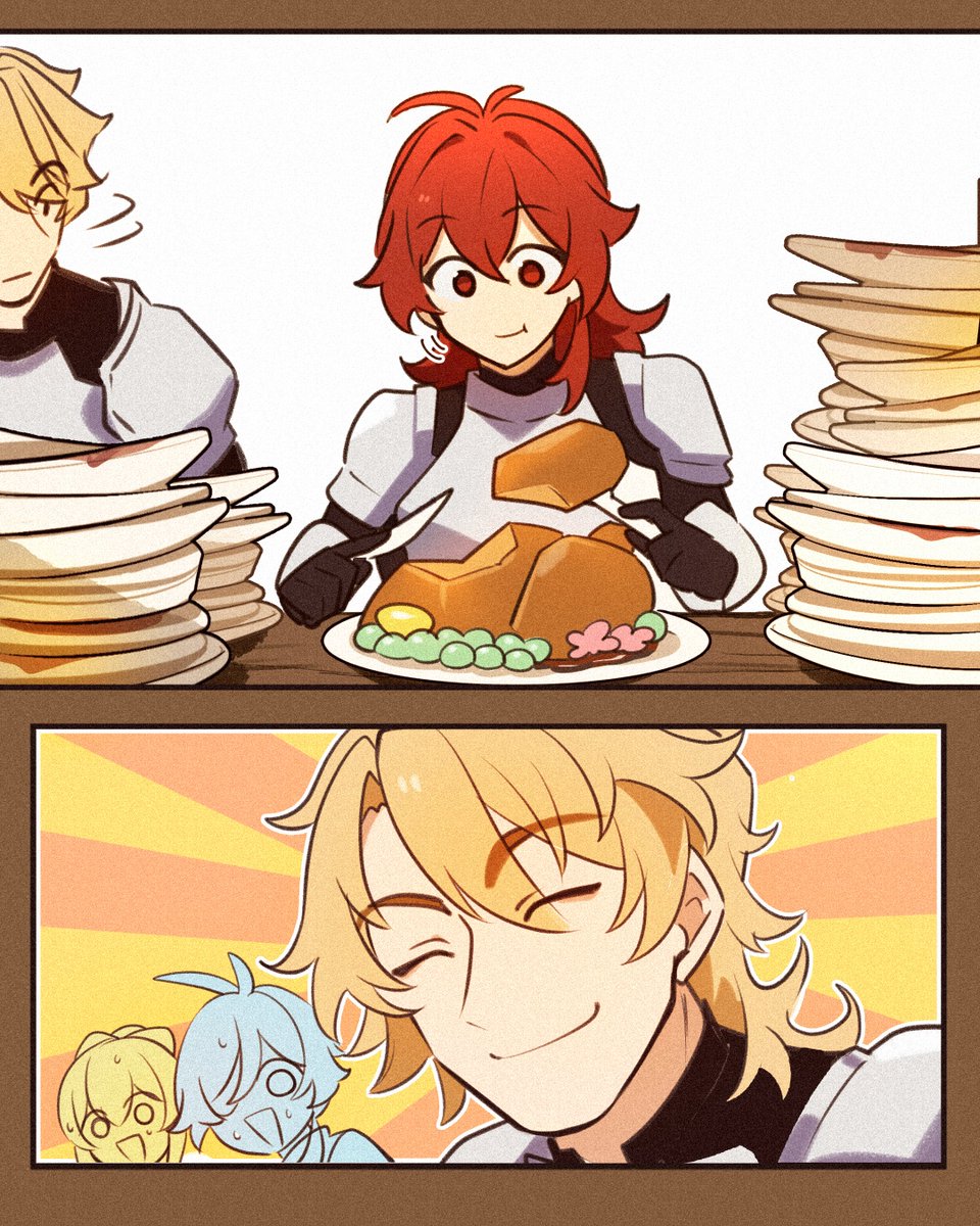 Eat a lot and grow up big and strong!🍖💪🔥