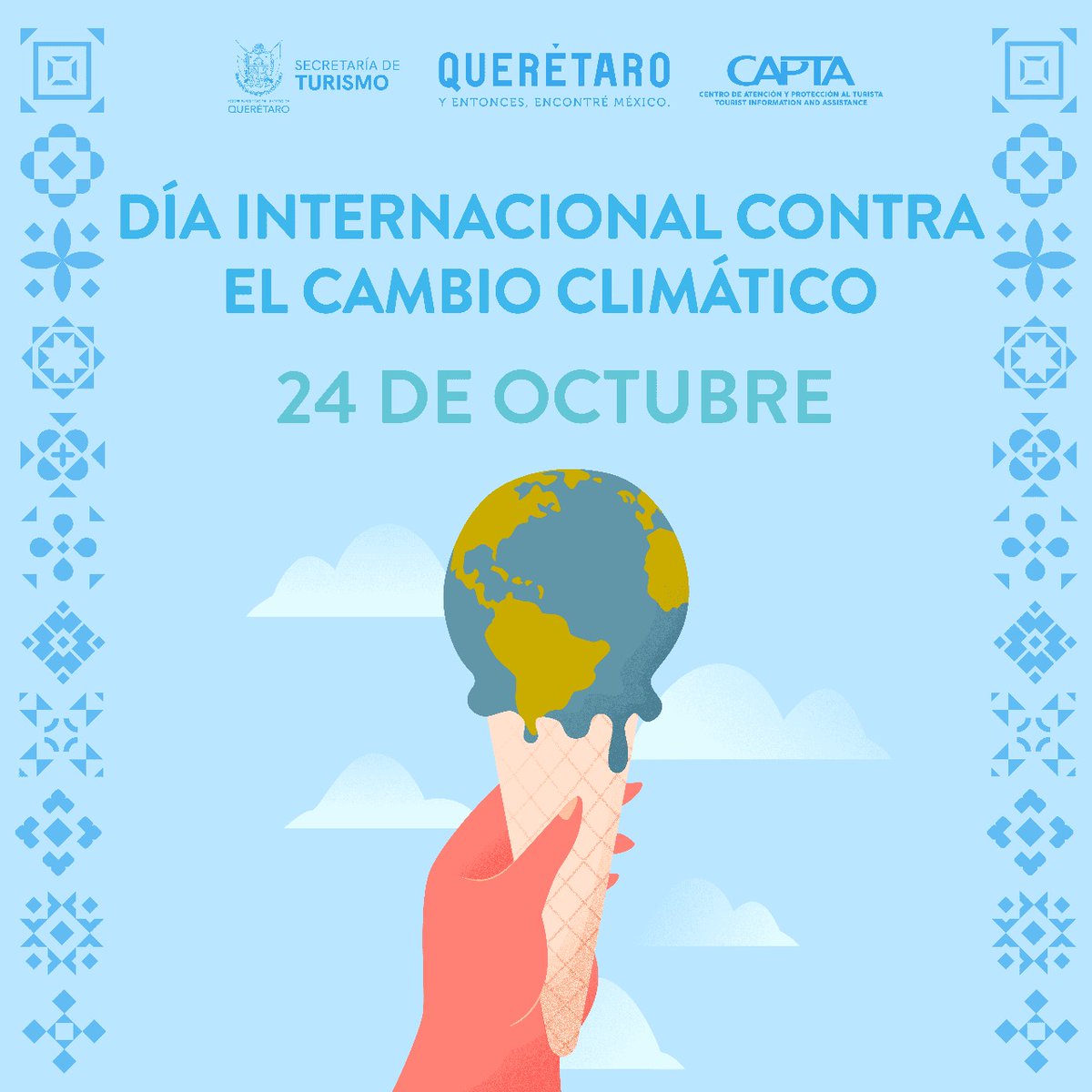 Día Internacional contra el #CambioClimático 🌎

Hoy recordamos que el cambio empieza con nosotros, una tarea que todos debemos de asumir con responsabilidad y compromiso.
¡Porque cuidar el planeta es cuidar nuestro hogar!💧🌱