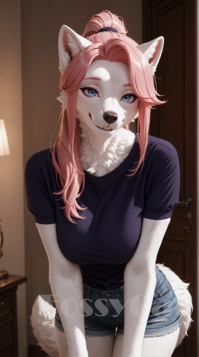 FossyCatAI's tweet image. Arctic Fox Babe
Non-watermarked version can be purchased on my dA page (link is in my bio)  
#aifurryart #aiartcommunity #fantasy #stablediffusion #furry #anthro #fox #vulpine #vixen