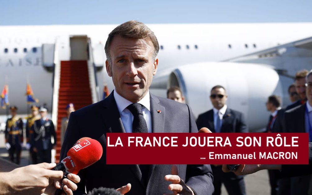 Fils2Psy's tweet image. #MacronLaHonte L'avion présidentiel d'Emmanuel Macron a atterri à Charm el-Cheikh en Égypte. 
"E. Macron" qui a toujours été l’incarnation d’une imposture politique, participera au "Sommet de la paix" où il sera responsable de la réalisation des cafés