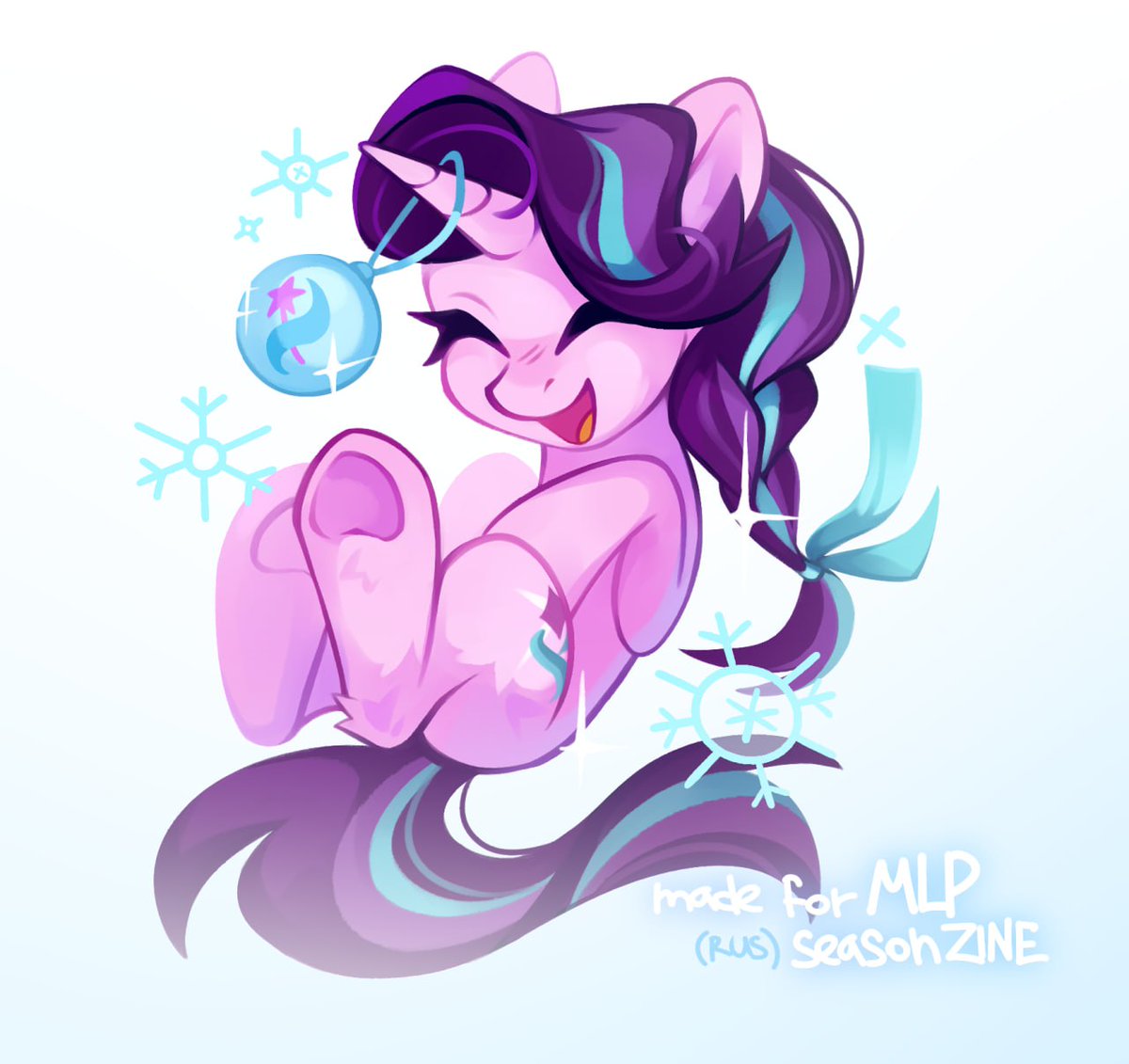 another_erat's tweet image. Tiny little Starlight❄️
Future keychain for a zine merch