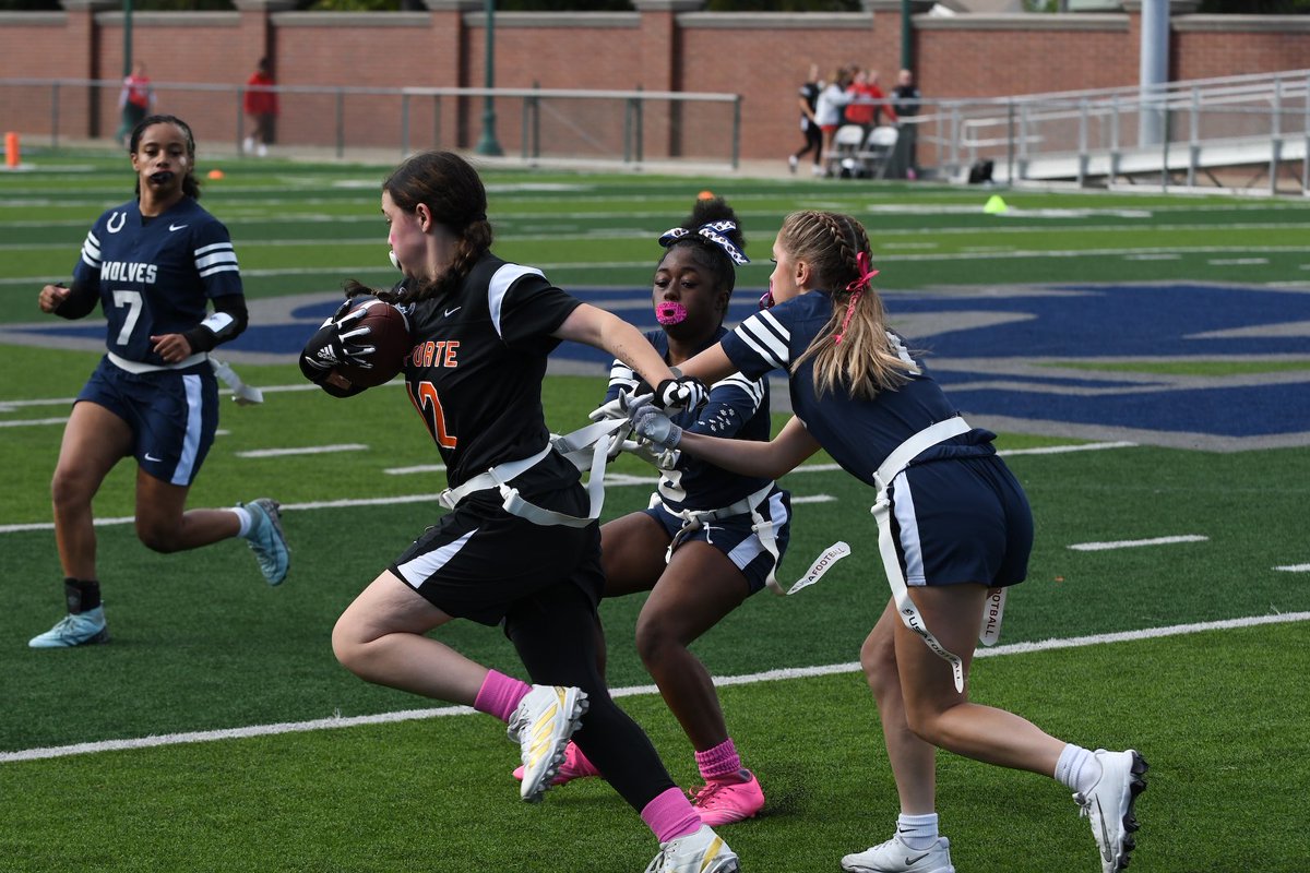 Photo Gallery: Girls Flag Football vs. La Porte @ Colts Sectional (Photo Gallery 2 courtesy of Michael Kellems) 10-11-25 elweb.app/qnhhtki