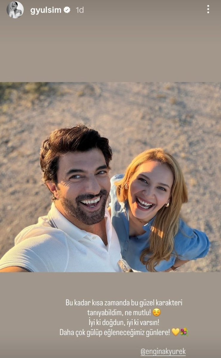 s_televizyonun's tweet image. #GülsimAli partneri #EnginAkyürek 'in doğum gününü setten paylaştığı bu kare ile kutladı.
“Bu kadar kısa zamanda bu güzel karakteri tanıyabildim, ne mutlu. İyi ki doğdun, iyi ki varsın. Daha çok gülüp eğleneceğimiz günlere”
#BereketliTopraklar