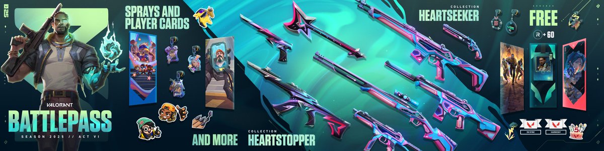 VALORANTLeaksEN's tweet image. S25A6 Battlepass // #VALORANT