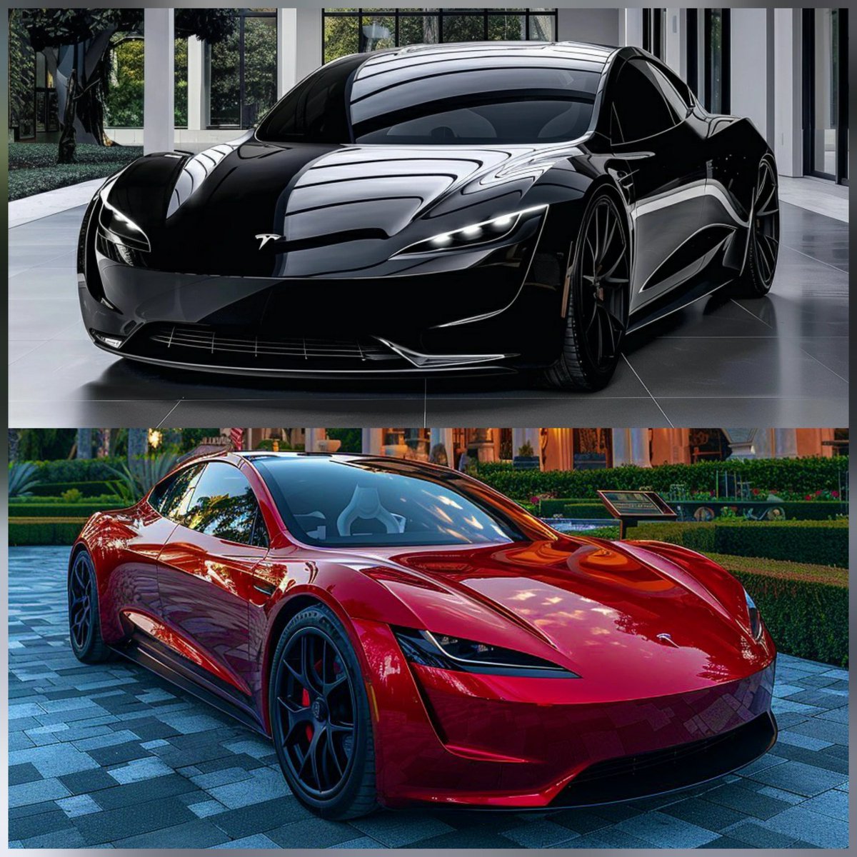 You won a competition and you have to choose one of these Tesla cars.

What is your pick?

A.Tesla Black
B. Tesla Red