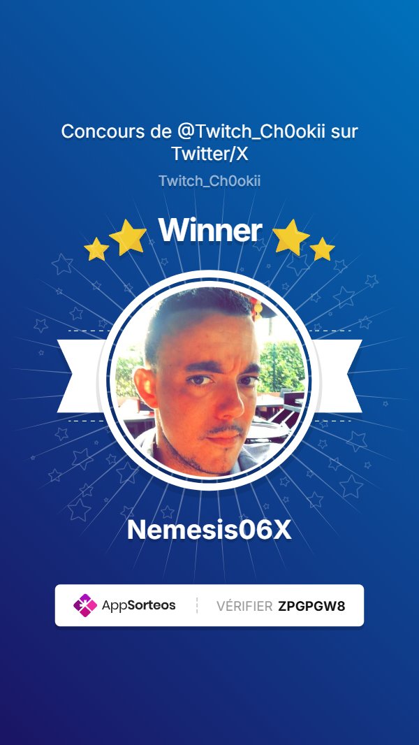 Félicitations au gagnant  <a href="/Nemesis06X/">Mike Debeukelaer</a>  🎉🎉🎉
app-sorteos.com/w/ZPGPGW8
𝑅𝑎𝑝𝑝𝑒𝑙: 𝑖𝑙 𝑚𝑒 𝑟𝑒𝑠𝑡𝑒 𝑢𝑛𝑒 𝑑𝑒𝑟𝑛𝑖𝑒̀𝑟𝑒 𝑐𝑙𝑒́ 𝑎̀ 𝑟𝑒𝑚𝑝𝑜𝑟𝑡𝑒𝑟 𝑙𝑜𝑟𝑠 𝑑'𝑢𝑛 𝑠𝑡𝑟𝑒𝑎𝑚 𝑞𝑢𝑖 𝑎𝑢𝑟𝑎 𝑙𝑖𝑒𝑢 𝑑𝑎𝑛𝑠 𝑙𝑎 𝑠𝑒𝑚𝑎𝑖𝑛𝑒.