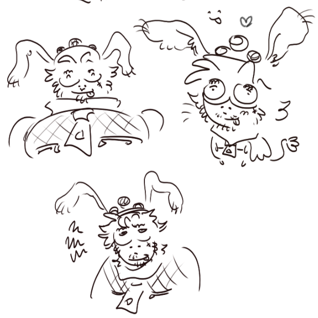 hammerhead_worm's tweet image. some magma jerboatons + jeffery 🌷