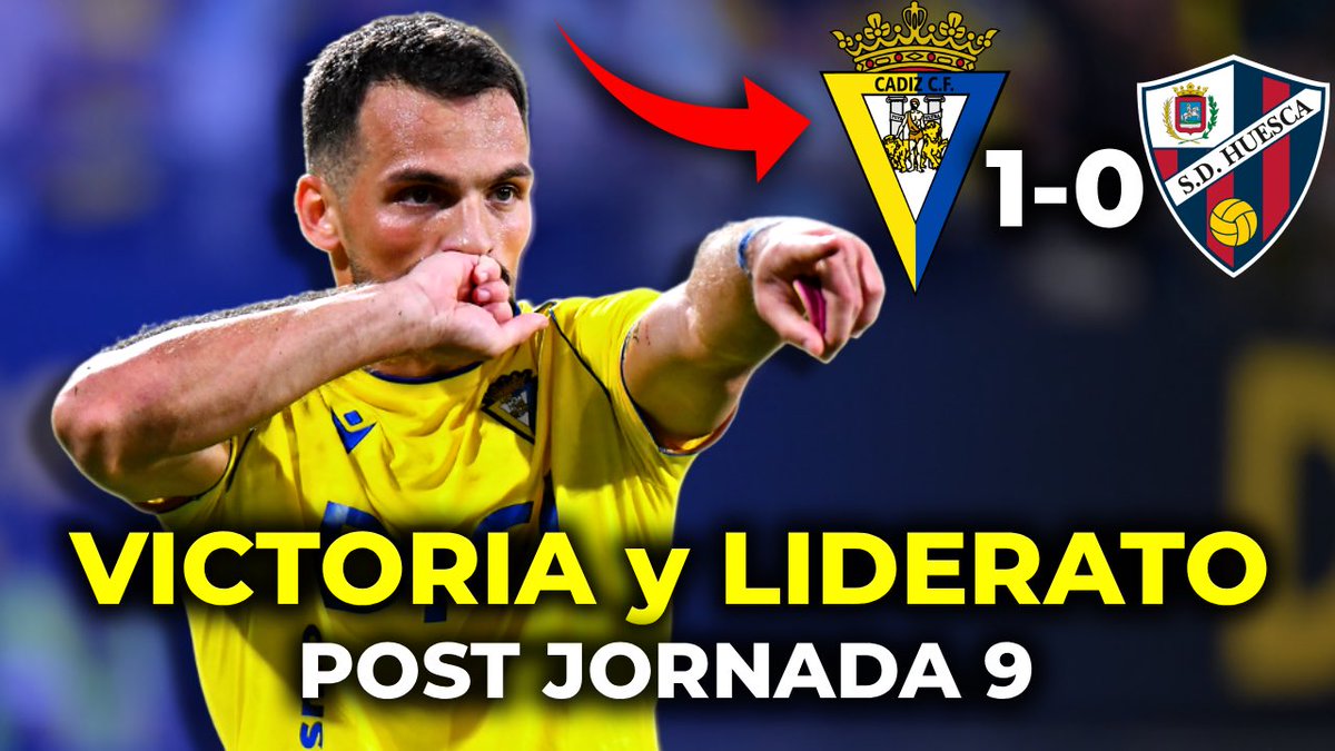 ✅Un pelín tarde pero ya tenéis en Youtube el POST del Cádiz CF 1-0 SD Huesca

🔎Analizamos el partido en profundidad y la mejoría con balón del cuadro amarillo

👨‍🏫Ponemos las notas uno por uno

🔛Conclusiones del triunfo y del liderato

¡Gracias!

Vídeo: youtu.be/vjE90yMZ3_c?si…