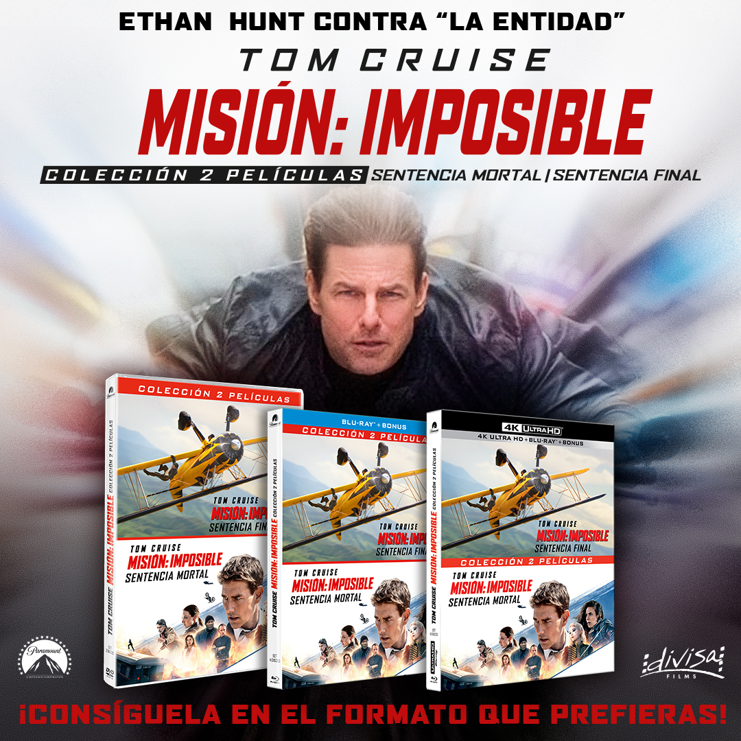 Sorteamos gracias a <a href="/DivisaFilms/">Divisa Films</a>
2 copias del pack con las 2 películas de #MisionImposible #SentenciaMortal 
Para participar:    
1. Sigue a <a href="/DivisaFilms/">Divisa Films</a> y <a href="/LaHenryteca/">La Henryteca🎥</a>
2. Haz FAV y RT a este post    
3. Cita al menos a dos amigos  Península y Baleares Sólo hasta 20/10/2025