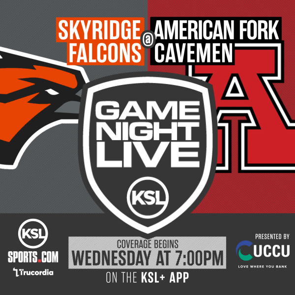 KSL Sports (@kslsports) on Twitter photo Wednesday game this week!
<a href="/skyridgefb/">SKYRIDGE FOOTBALL</a> <a href="/cavemanfootball/">American Fork Caveman Football</a>
ποΈ: <a href="/JeremiahJensen/">Jeremiah Jensen</a> / Sly
πΊ: KSLSports.com / KSL Sports app / <a href="/KSL5TV/">KSL 5 TV</a> + app
π€: <a href="/utahcommunitycu/">UCCU</a> / Trucordia Wednesday game this week!
<a href="/skyridgefb/">SKYRIDGE FOOTBALL</a> <a href="/cavemanfootball/">American Fork Caveman Football</a>
ποΈ: <a href="/JeremiahJensen/">Jeremiah Jensen</a> / Sly
πΊ: KSLSports.com / KSL Sports app / <a href="/KSL5TV/">KSL 5 TV</a> + app
π€: <a href="/utahcommunitycu/">UCCU</a> / Trucordia