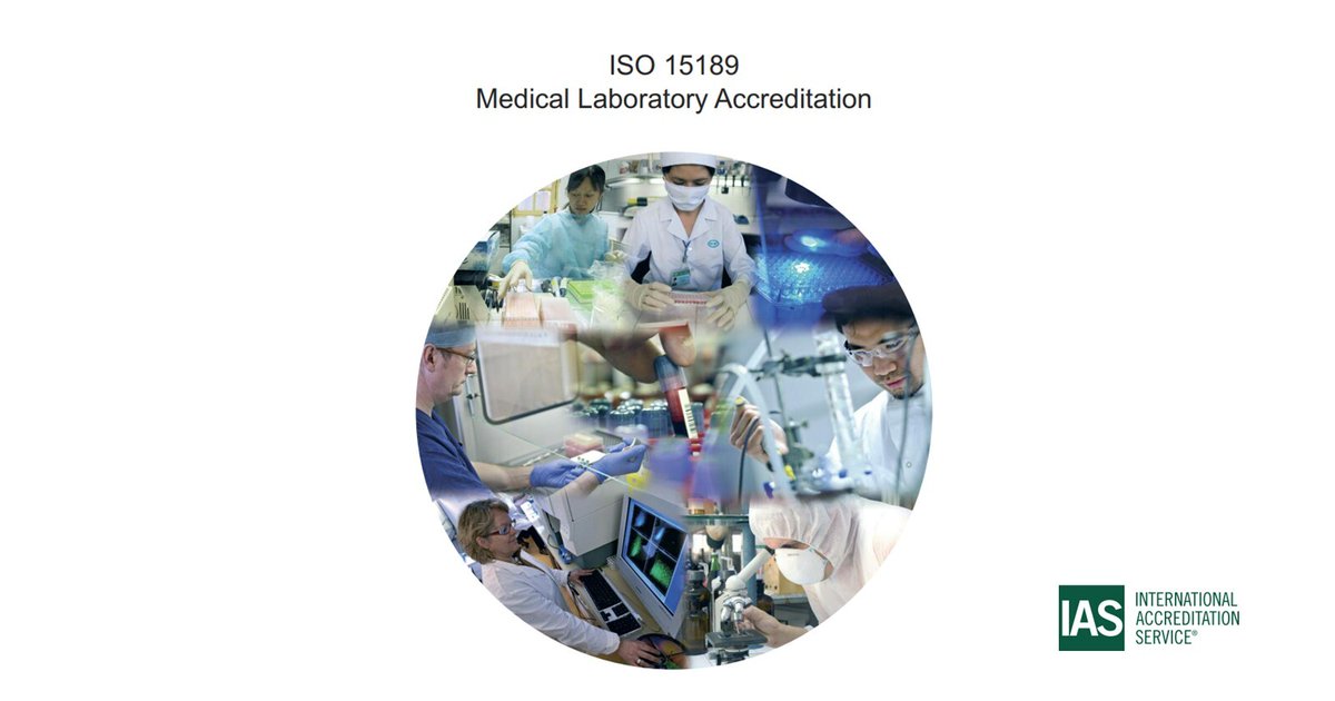 IntlAccredSvc's tweet photo. Medical laboratory services are essential in the diagnosis and assessment of the health of patients. To demonstrate the quality and reliability of their services, medical laboratories can seek accreditation to ISO 15189: Medical laboratories – Particular requirements for quality and competence, an internationally recognised standard that contains the requirements necessary for diagnostic laboratories to demonstrate their competence to deliver reliable services. To learn more about medical laboratory accreditation and to get a quote to get your laboratory accredited, click here https://t.co/DR2JCC3KOg
#IASAccreditation #MedicalLab #ConformityAssessment #ISO15189