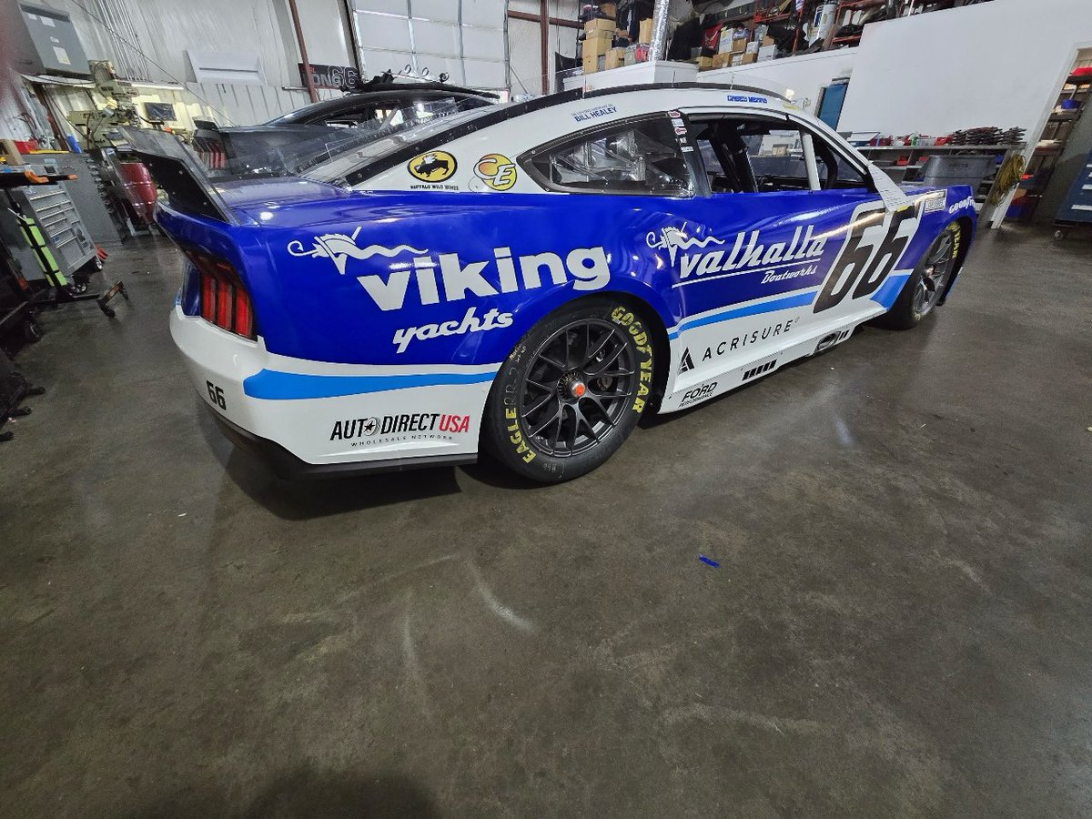 Auto Direct USA joins Garage 66 and <a href="/CJMearsGang/">Casey Mears</a> for our NASCAR Cup Series entry <a href="/TALLADEGA/">Talladega Superspeedway</a> on the lower rear quarterpanels.

Can't wait to see Casey back on another superspeedway!

#NASCAR #YellaWood500