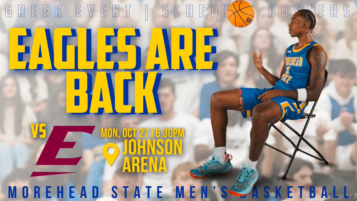 Exciting News! <a href="/MSUEaglesMBB/">Morehead State Men's Basketball</a> is set to tip off the 2025-26 schedule with a HOME exhibition game vs. long-time rival EKU on Mon., Oct. 27 at 6:30 p.m. ET!

Eagles &amp; Colonels have met 197 times overall.

Ticket info will be available soon.

Story: tinyurl.com/4dnsy795 #SkoEags
