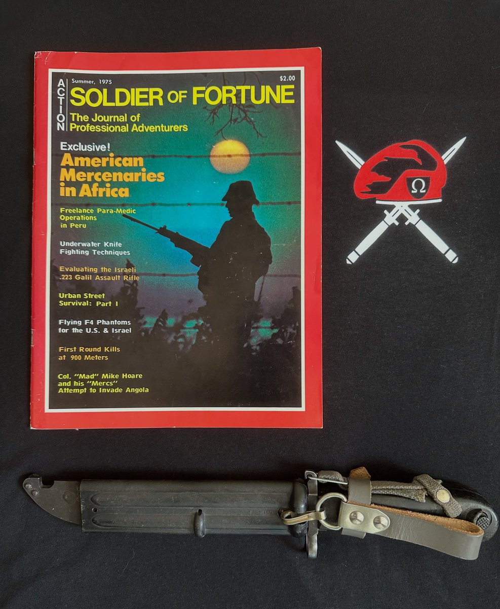 A piece of SOF history, right there. Writer <a href="/Fritz8822/">Fred Seiltgen</a> surprised publisher @Skatzkeating with a rare first edition of Soldier of Fortune - in pristine condition.
The stories that started it all.📸 Photo inspo by <a href="/Galilhub/">galilhub</a> #legacy #History